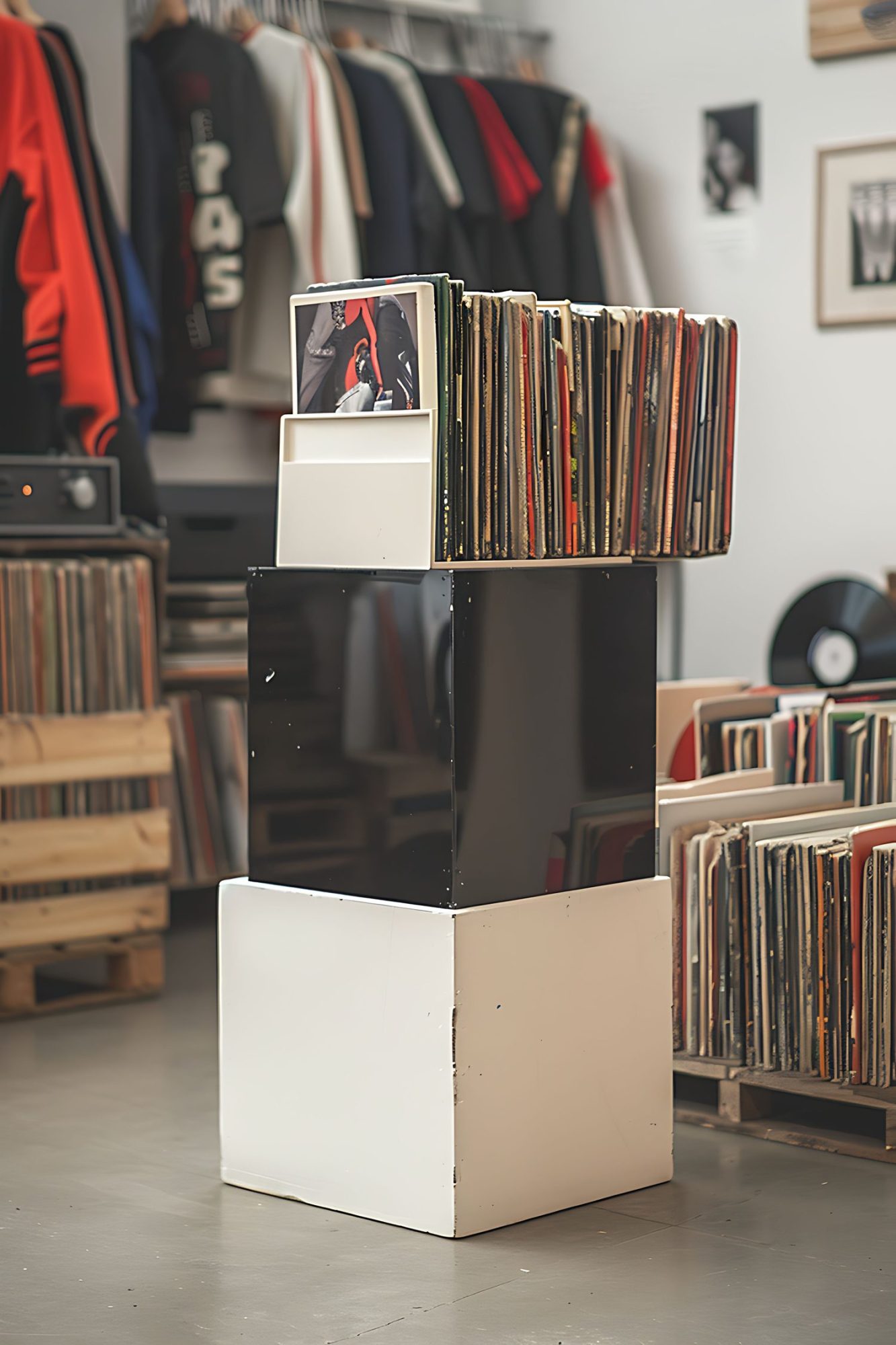 Collection de CD de NTM et Kool Shen rangés sur une étagère.